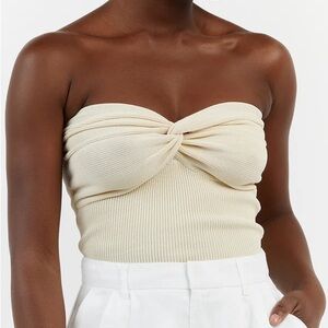 DISSH Anika Twisted Cream Knit Top BNWT